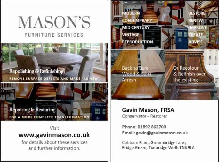 Gavin Mason FRSA Conservator-Restorer